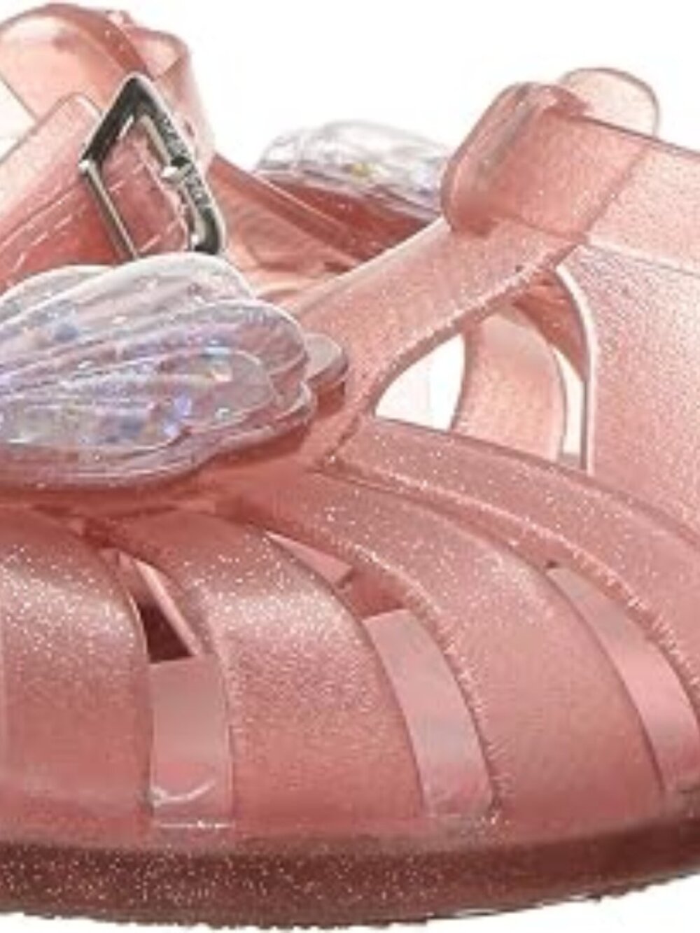 mini melissa Baby Girl's Mini Aranha XII, Pink Dusty Glitter, 10 Toddler